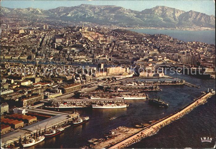 Marseille Bouches-du-Rhone Fliegeraufnahme Hafen