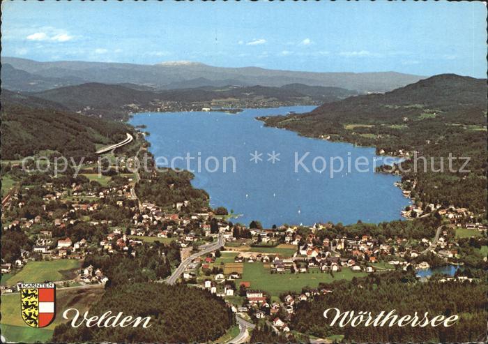 Velden Woerthersee Fliegeraufnahme mit See