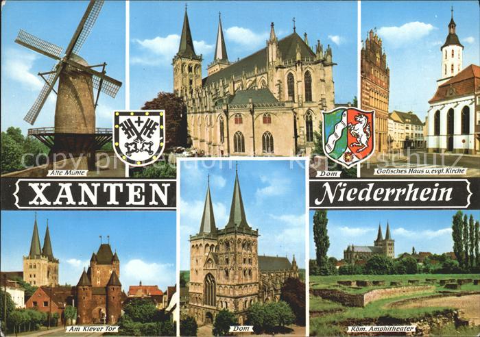 Xanten Muehle Kirche Klever Tor Dom Amphitheater