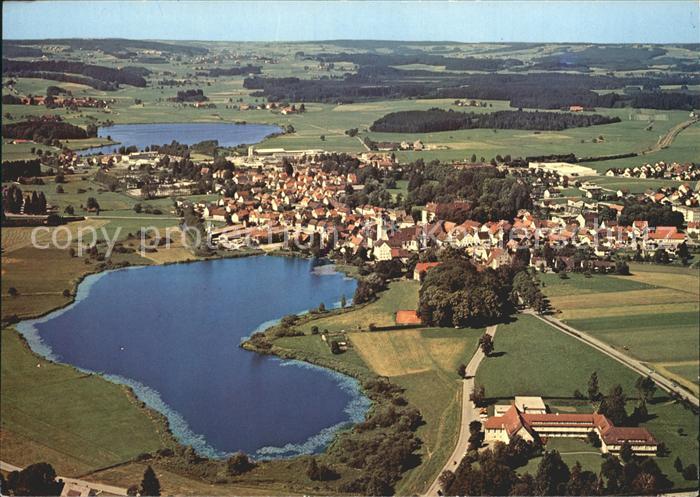 Kisslegg Fliegeraufnahme mit Zeller See und Obersee