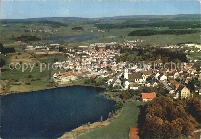 Kisslegg Fliegeraufnahme mit Zeller See und Obersee Schloss