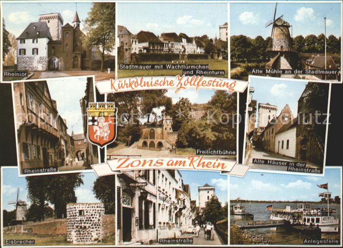 Zons Rhein NRW Zollfestung Windmuehle Rheinstrasse