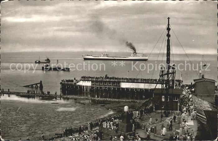 Cuxhaven Nordseebad Alte Liebe Partie Grosstanker