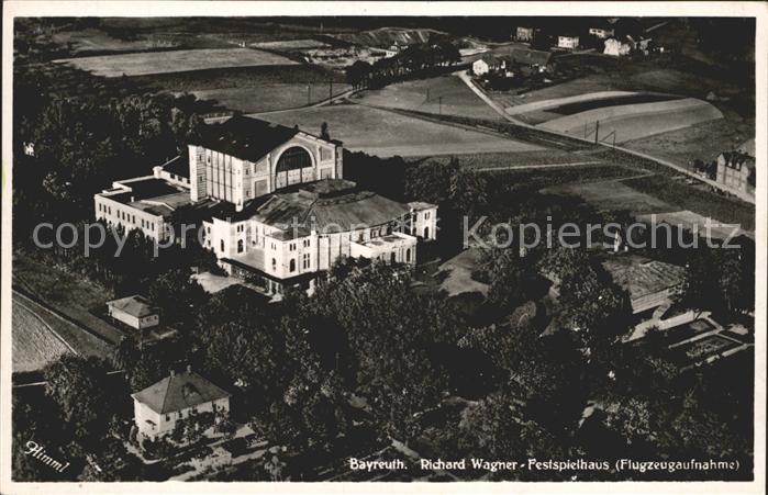 Bayreuth Richard Wagner Festspielhaus Fliegeraufnahme