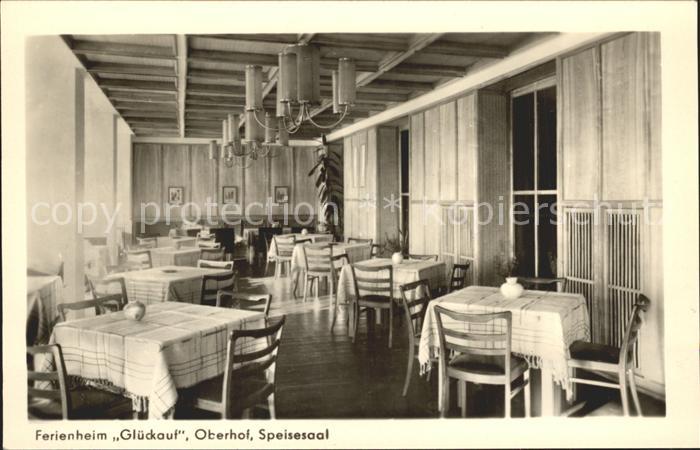 Oberhof Thueringen FDGB Ferienheim Glueckauf Speisesaal