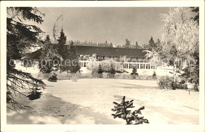 Hormersdorf Erzgebirge Jugendherberge Adolf Hennecke Winterpanorama