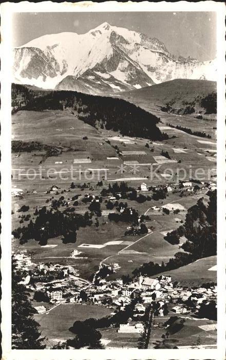 Megeve Panorama avec le Mont Blanc