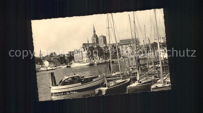 Stralsund Mecklenburg Vorpommern Im Hafen