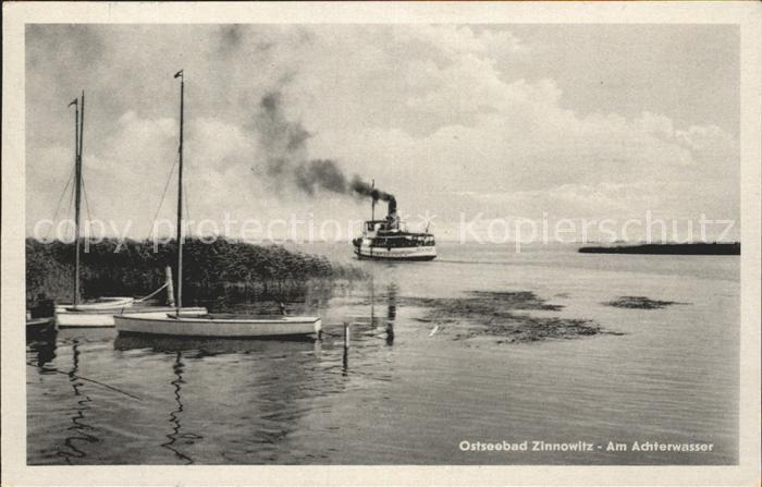 Zinnowitz Ostseebad Usedom Am Achterwasser Dampfer
