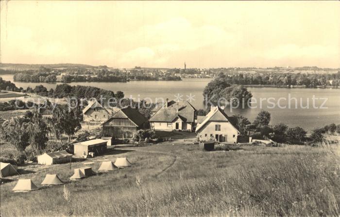 Feldberg Mecklenburg Panorama Blick vom Huettenberg Seenplatte