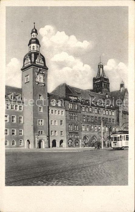 Karl-Marx-Stadt CHEMNITZ Markt mit Rathaus