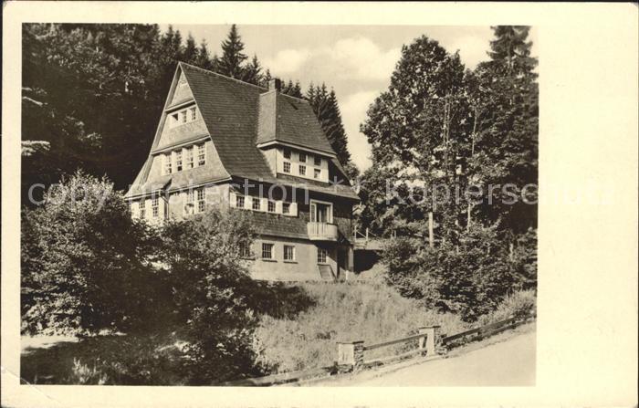 Grossbreitenbach Thueringen FDGB Erholungsheim Bad Finkenmuehle