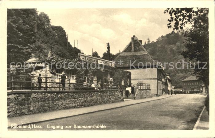 Ruebeland Harz Eingang zur Baumannshoehle