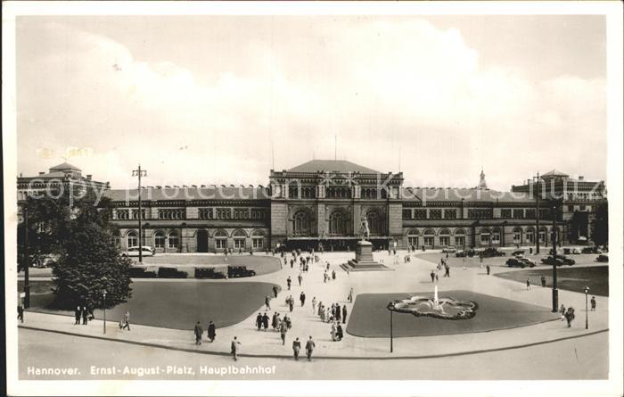 HANNOVER  CITY Ernst August Platz Hauptbahnhof Denkmal