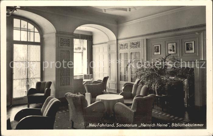Neu Fahrland Bibliothekszimmer Sanatorium Heinrich Heine