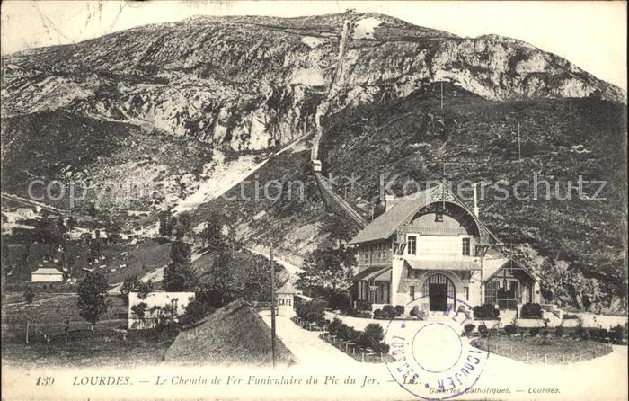 Lourdes Hautes Pyrenees Chemin de Fer Funiculaire du Pic du Jer