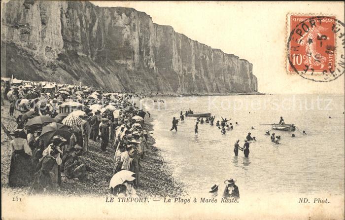 Le Treport La Plage a maree haute