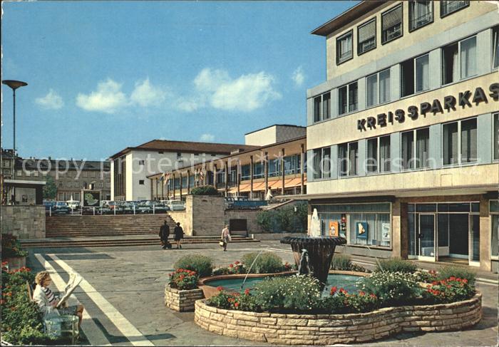 Homburg Bad Kreissparkasse Springbrunnen