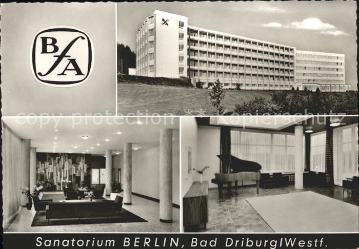 Bad Driburg Sanatorium Berlin Kurklinik BfA