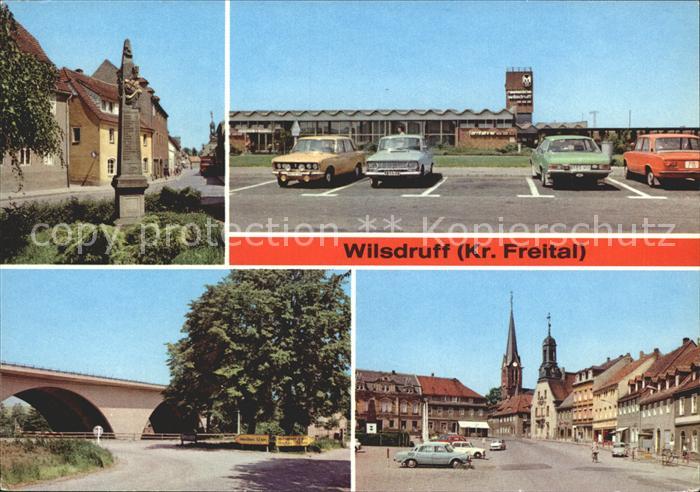 Wilsdruff Postsaeule Autobahn Raststaette Autobahnbruecke Markt