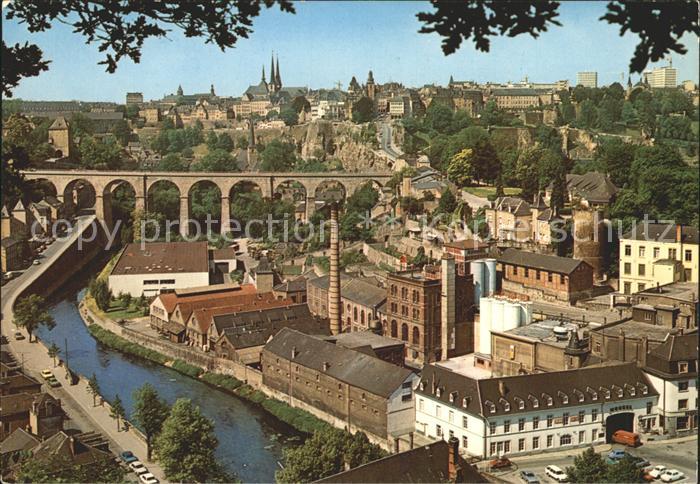 LUXEMBOURG  Luxemburg Vue generale Ville basse de Clausen et Ville haute Pont