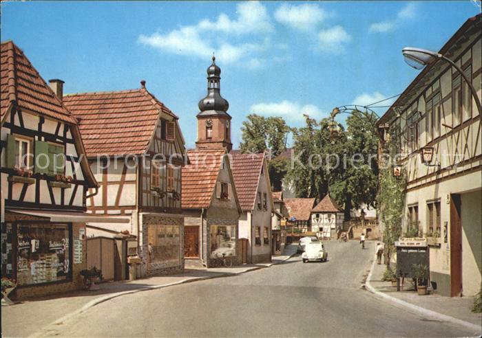 Rheinzabern Hauptstrasse Gaststaette Kirchturm