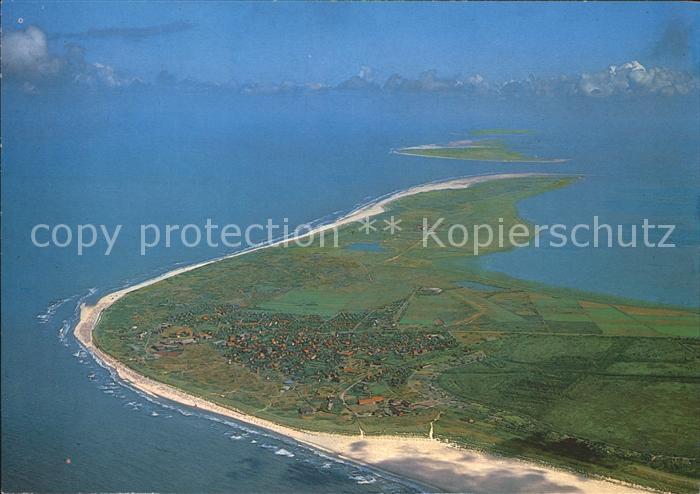 Langeoog Nordseebad Insel Fliegeraufnahme