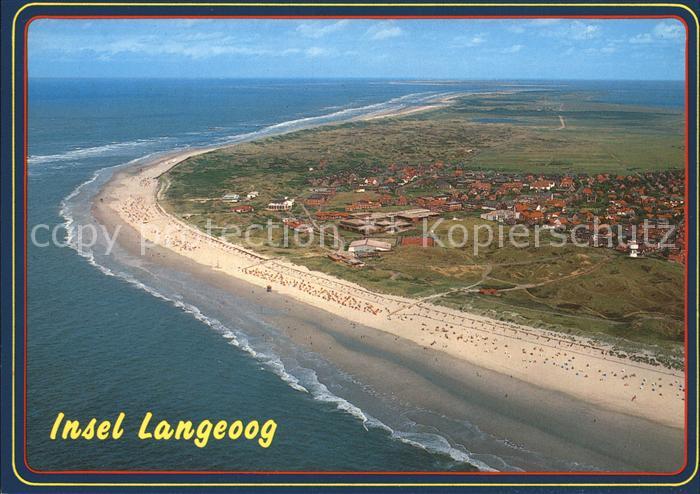 Langeoog Nordseebad Insel Fliegeraufnahme