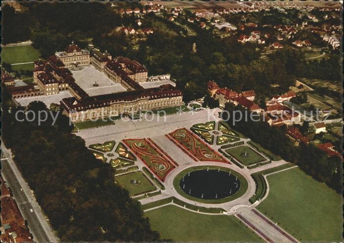 Ludwigsburg Schloss Gartenschau Bluehendes Barock Fliegeraufnahme