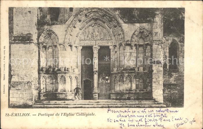 Saint-Emilion Portique de l'Eglise Collegiale