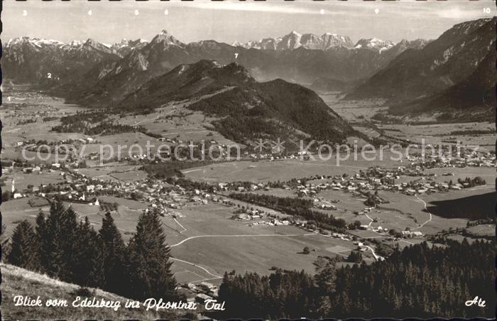 Pfronten Ostallgaeu Bayern Blick vom Edelsberg mit Fuessen und Schloss Neuschwan