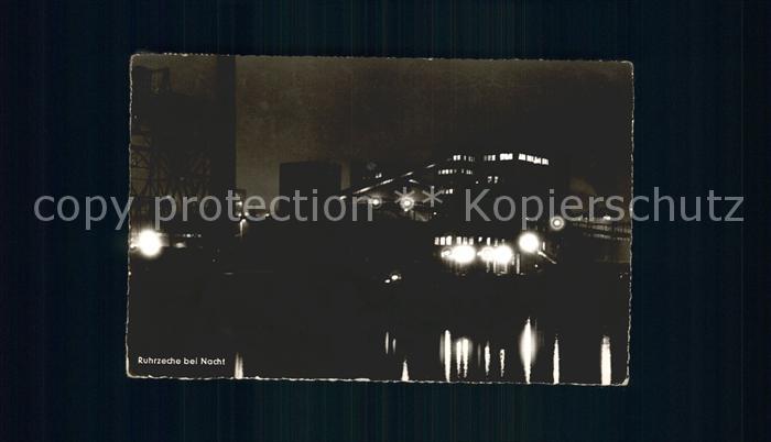 Wanne-Eickel Ruhrzeche bei Nacht