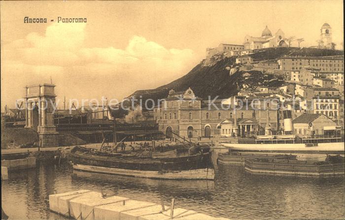 Ancona Marche Hafenpartie Schloss