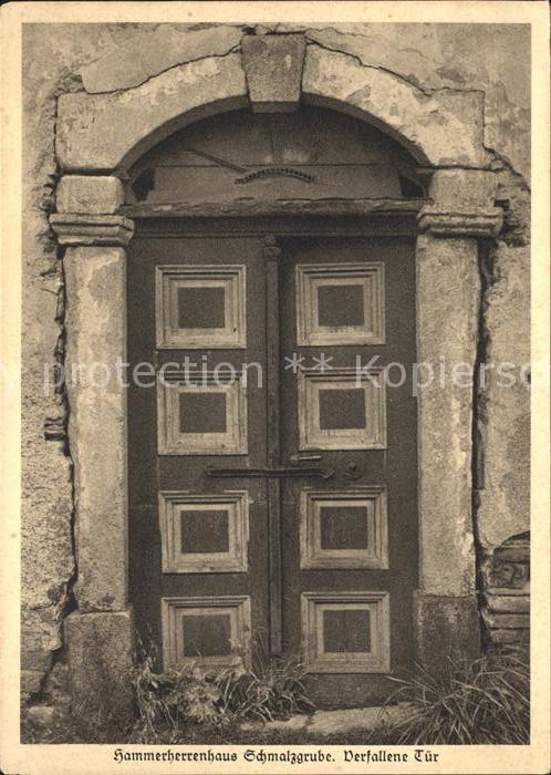 DRESDEN Elbe Hammerherrenhaus Schmalzgrube Verfallene Tuer