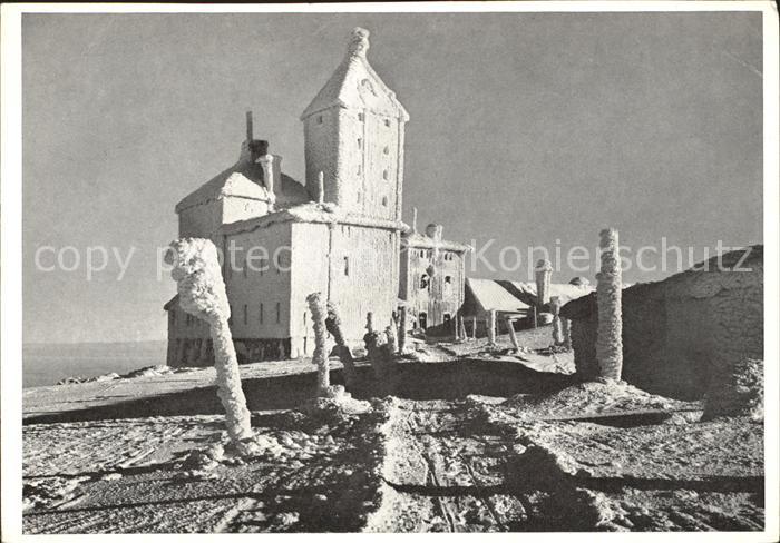 Schneegrubebaude im Rauhfrost