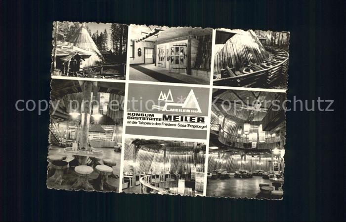 Sosa Erzgebirge Konsum Gaststaette Meiler Teilansichten