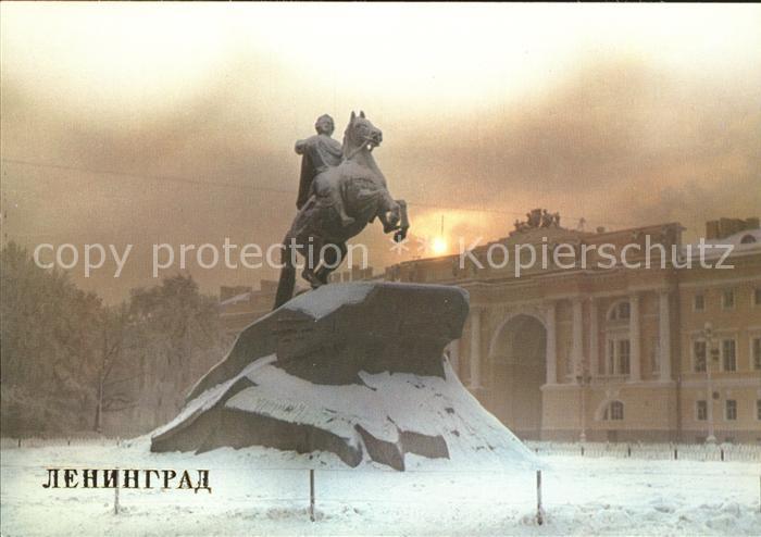 St Petersburg Leningrad Peter I Denkmal