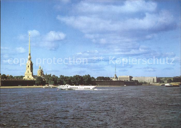 Leningrad St Petersburg View of the Neva and the Peter and Paul Fortress