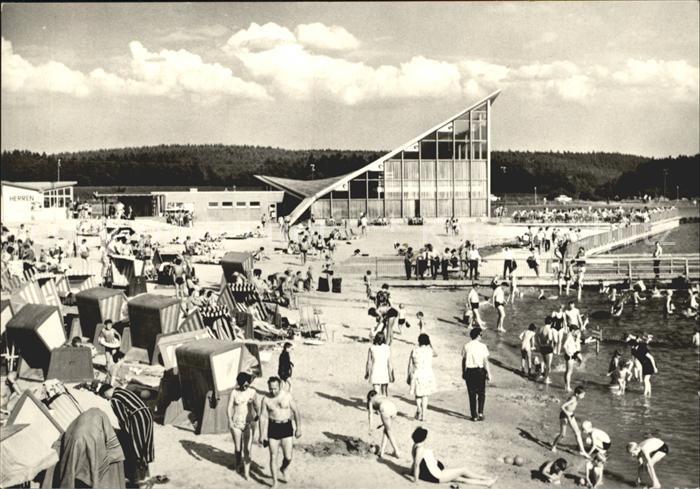 Hohenfelden Erholungszentrum Gaststaette mit Badestrand