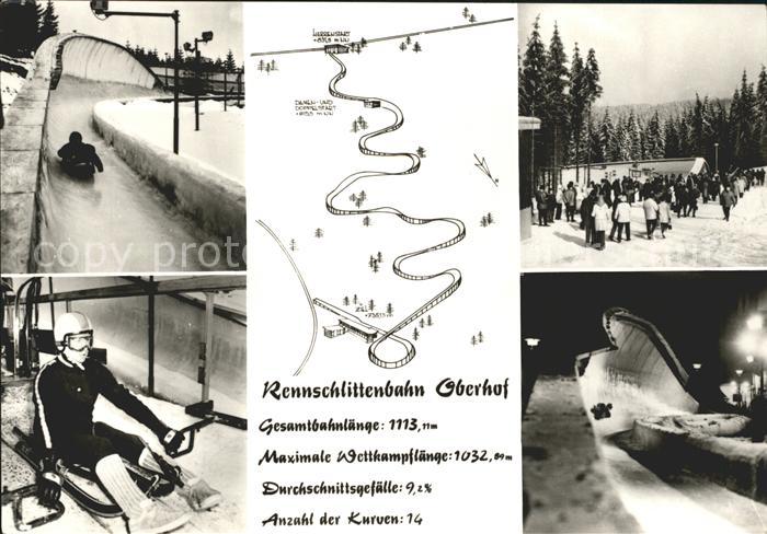 Oberhof Thueringen Rennschlittenbahn Details