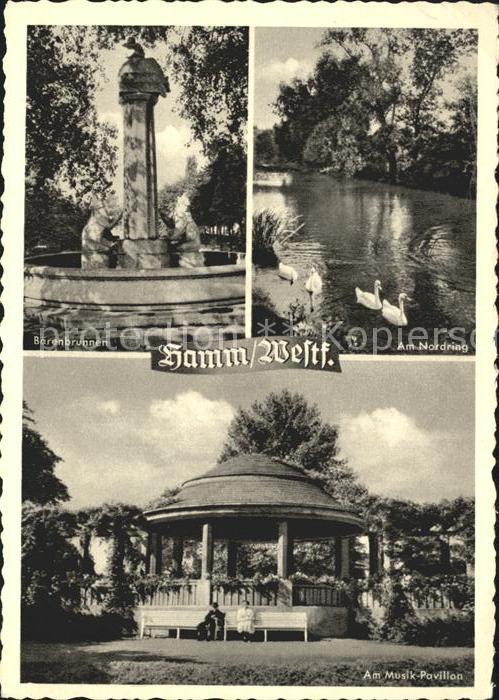 Hamm Westfalen Baerenbrunnen Am Nordring Musik Pavillon
