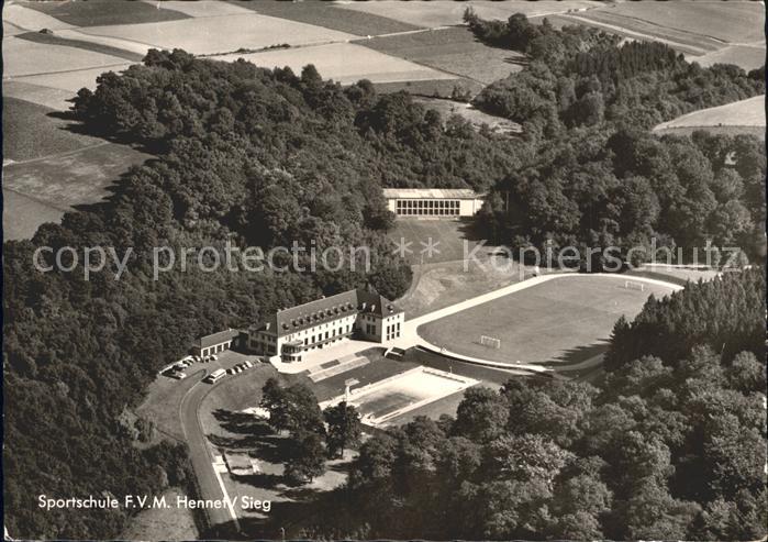 Hennef Sieg Sportschule FVM Fliegeraufnahme