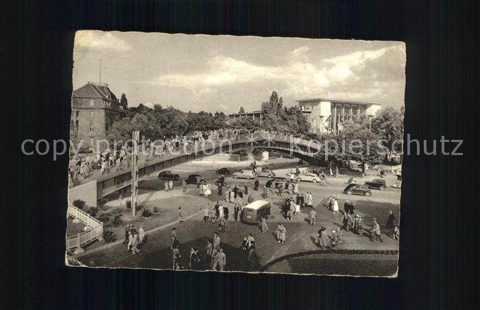 DuessELDORF  CITY Aluminiumbruecke und Europa Halle
