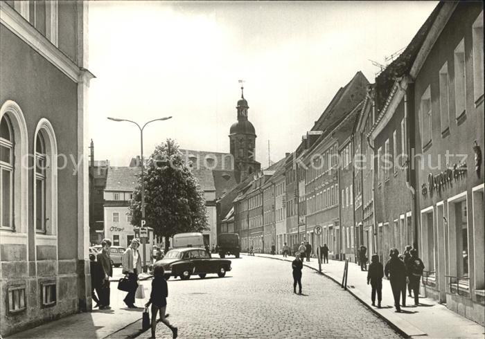 Dippoldiswalde Osterzgebirge Platz des Friedens und Stadtkirche
