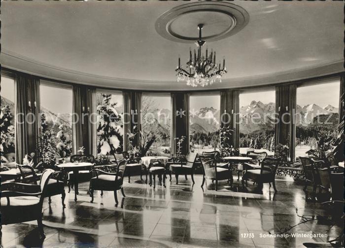 Sonthofen Oberallgaeu Alpen Moor und Kneippbad Sonnenalp Wintergarten