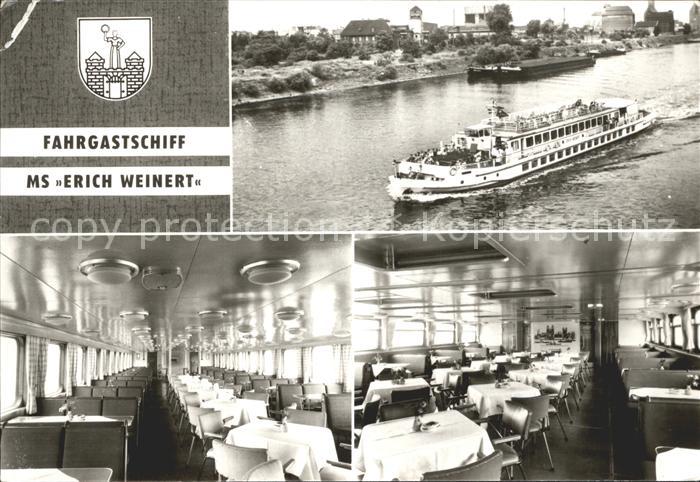 MAGDEBURG  CITY Fahrgastschiff MS Erich Weinert mit Interieur