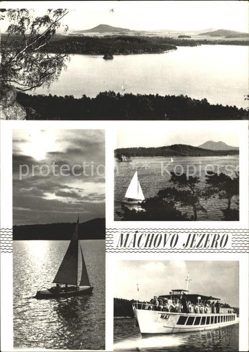 Machovo Jezero Panorama Segelpartien Ausflugsschiff
