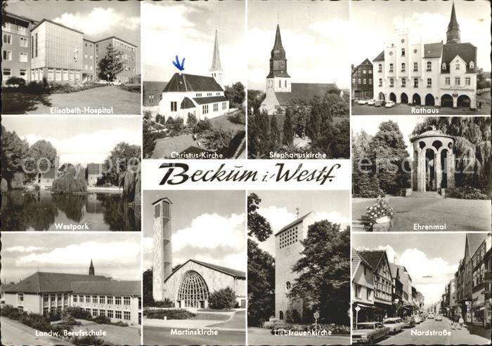 Beckum Westfalen Elisabeth Hospital Christus Kirche Stephanuskirche Rathaus Ehre