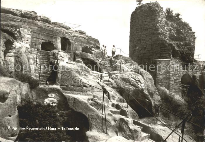 Blankenburg Harz Burgruine Regenstein Teilansicht