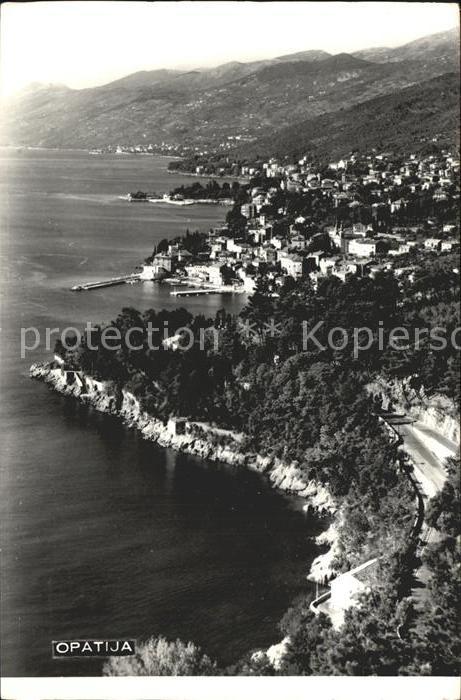 Opatija Abbazia Fliegeraufnahme